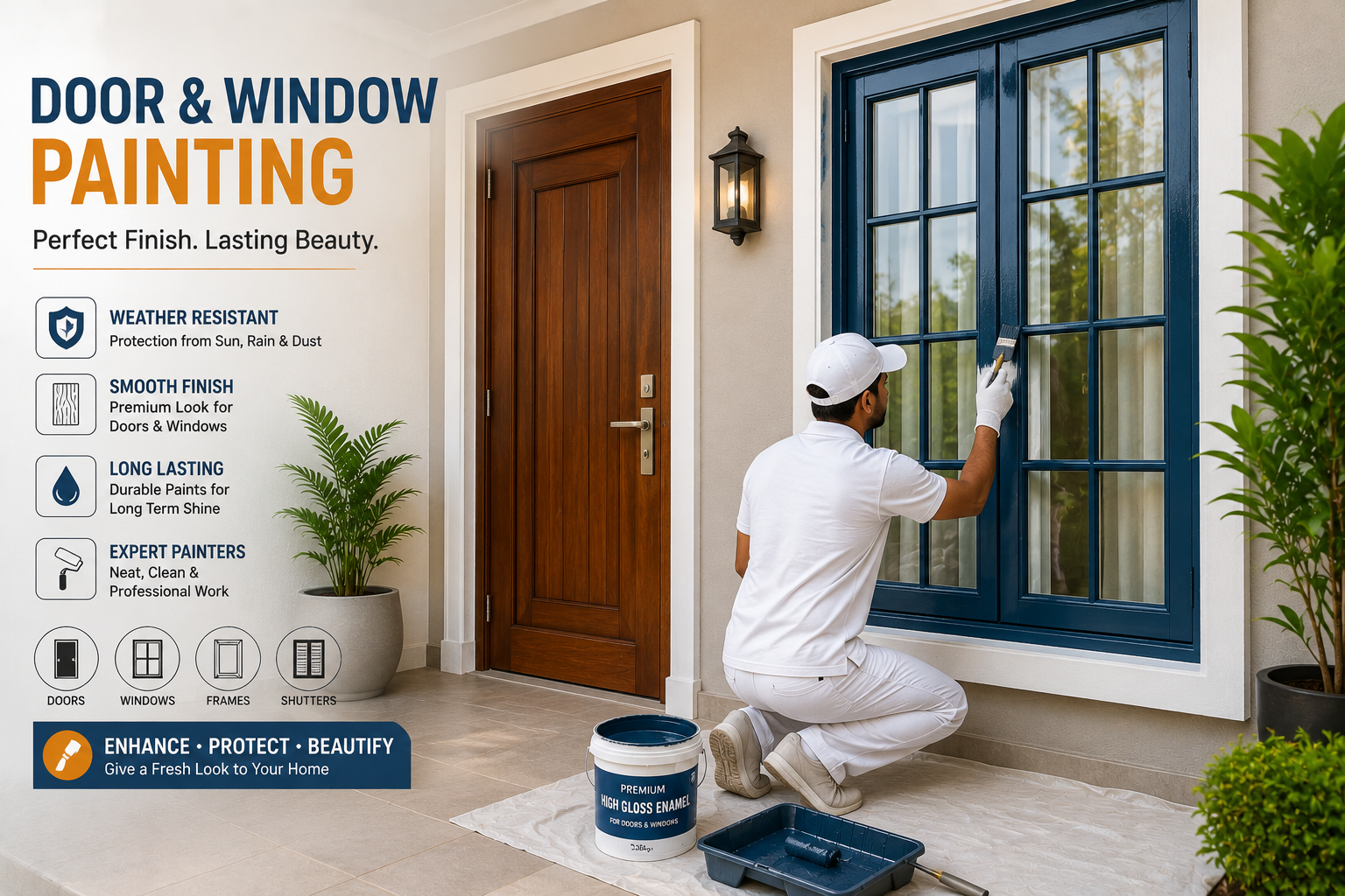 Door and Window Painting Services
